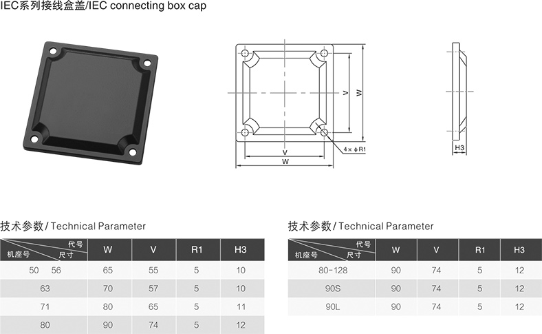 IEC系列接線盒蓋